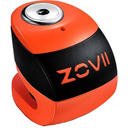 ZOVII ZS6 Κλειδαριά Δισκόφρενου Μηχανής 6mm με Συναγερμό Πορτοκαλί Μαύρη