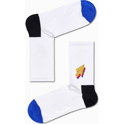 Happy Socks Arrow 3/4 Ανδρικές Κάλτσες Ψηλές με Σχέδια Λευκές ATARR14-1300