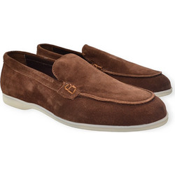 Hawkins Ανδρικά Μοκασίνια Loafers Καστόρινα Καφέ 497
