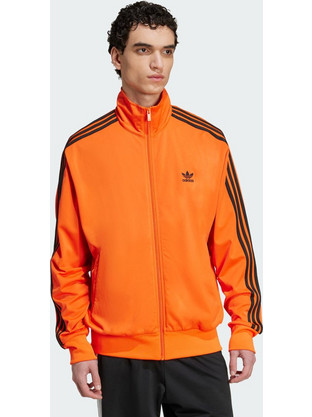 Adidas Ανδρική Ζακέτα Φούτερ με Φερμουάρ Πορτοκαλί JY1348