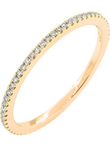 Million Diamonds Γυναικείο Δαχτυλίδι Σειρέ Ολόβερο από Xρυσό 18K με Διαμάντι RL14952