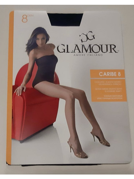 Glamour Caribe Καλσόν 8 Den Μαύρο 8-02