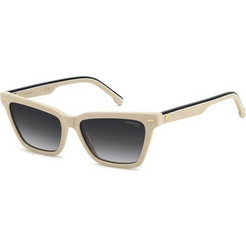 Carrera CA3083/S 10A/9 Γυναικεία Γυαλιά Ηλίου Cat Eye Κοκάλινα Λευκά με Μαύρο Φακό