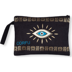 Silk Fashion Corfu 4 Γυναικείο Νεσεσέρ 30x20cm Μαύρο Χρυσό