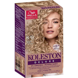 Wella Koleston Deluxe 8/0 Ανοιχτό Ξανθό Φυσικό Μόνιμη Βαφή Μαλλιών Xωρίς Αμμωνία 110ml