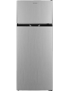 Indesit I55T0412S Δίπορτο Ψυγείο 206lt Υ143xΠ55xΒ55.5cm Inox