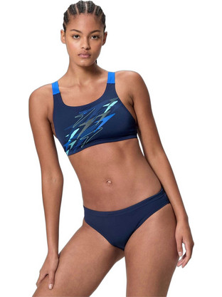 Speedo Αθλητικό Bikini Set Μπουστάκι Navy Μπλε 8-A000113004