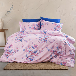 Palatex Σετ Σεντόνια Διπλά με Λάστιχο 150x200+20 Smash Joy Pink