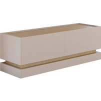 PoliHome Έπιπλο Τηλεόρασης Μοριοσανίδα Μόκα Μ150xΠ37xΥ47cm Zarpant 150 2K 163031429
