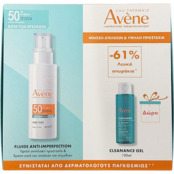 Avene Anti-Imperfection Fluid SPF50 40ml + Cleanance Gel 100ml