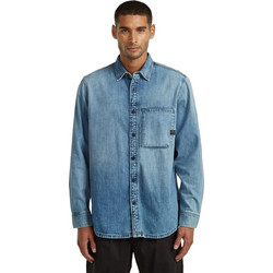 G-Star RAW Ανδρικό Πουκάμισο Τζιν Μακρυμάνικο Κανονική Γραμμή Μπλε D27083-D252-H941