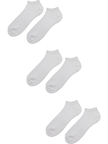 Minerva Ανδρικές Κάλτσες Κοντές Λευκές 3Pack 93-99813-005