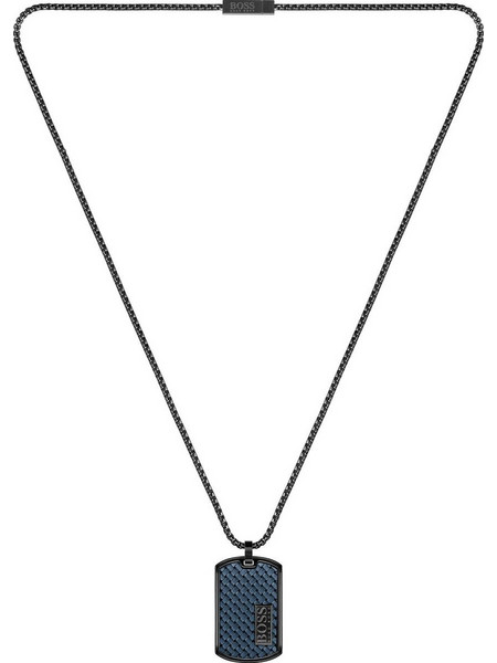 Hugo Boss Ανδρικό Κολιέ Ταυτότητα από Ατσάλι 158018145