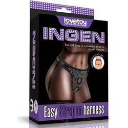 Lovetoy Ingen Polka Dots Easy Harness Strap On Μαύρο