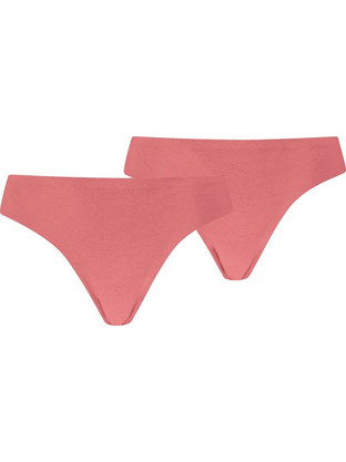 Puma nvisible Cotton Βαμβακερά Γυναικεία String Χωρίς Ραφές Ροζ 2Pack 701234798-005