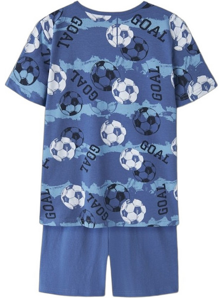 Name It Παιδική Πιτζάμα Βαμβακερή Καλοκαιρινή Royal Blue 13257123