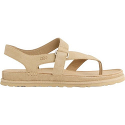 UGG GoldenGaze Γυναικεία Σανδάλια Suede Μπεζ 1175134-SAN