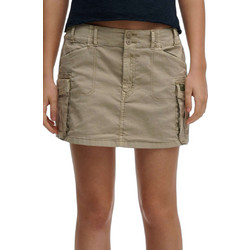 Superdry Μίνι Φούστα Υφασμάτινη Cargo Μπεζ W7210405A