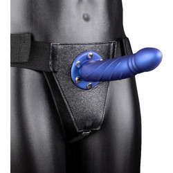 Ouch! Twisted Hollow Harness Strap On με Dildo 20cm Μπλε