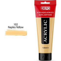EFO 102 Naples Yellow Ακρυλικό Χρώμα Ζωγραφικής 120ml