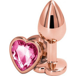 NS Novelties Rear Assets Πρωκτική Σφήνα Diamond Plug 6cm Ροζ Χρυσή