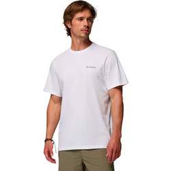 Columbia Ανδρικό Αθλητικό T-Shirt Λευκό 2154991-100
