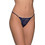 Milena By Paris Γυναικείο Sexy String με Δαντέλα Navy Μπλε 6950