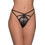 Milena By Paris Γυναικείο Sexy String με Δαντέλα Μαύρο 6939