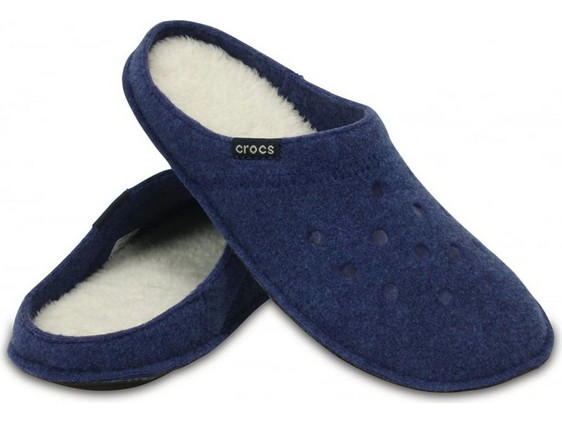 Crocs Χειμερινές Ανδρικές Παντόφλες Ανατομικές Navy Μπλε 203600-4GD