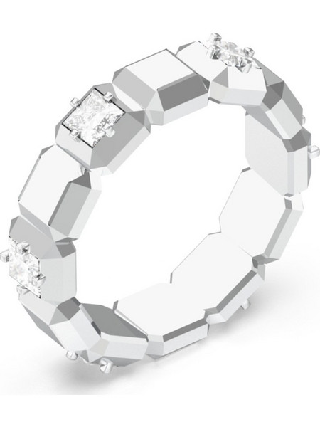 Guess Ace of Diamonds Γυναικείο Δαχτυλίδι Βεράκι από Ατσάλι Ασημί με Ζιργκόν UBR06181JWRH