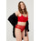 Cottonhill Γυναικείο Sexy String με Δαντέλα Κόκκινο CH6060