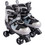 California Quad Αυξομειούμενα Rollers Παιδικά Μαύρα Γκρι 24934