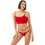 Cottonhill Γυναικείο Sexy String με Δαντέλα Κόκκινο CH6122