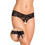 Softline Γυναικείο Sexy String Αυτοκινήτου με Δαντέλα Μαύρο 2403
