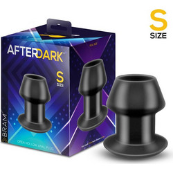 LateToBed Afterdark Bram Open Hollow Small Πρωκτική Σφήνα 7.5cm Μαύρη AD-109