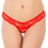 Mei Γυναικείο Sexy String με Δαντέλα Κόκκινο 1110