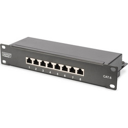 Digitus DN-91608S Ethernet Patch Panel Rack 1U 10" 8 Θυρών Cat.6 Shielded STP