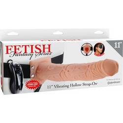 Pipedream Fetish Fantasy Hollow Harness Strap On με Dildo 27.9cm & Δόνηση Flesh