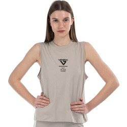 Venimo Γυναικείο Αθλητικό Crop Top Μπεζ 126WCR-769-0X9