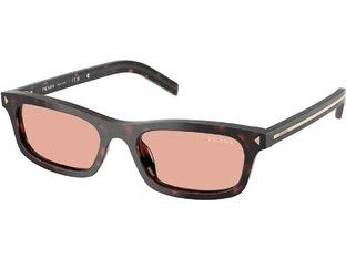 Prada PR05S 17N50W Γυναικεία Γυαλιά Ηλίου Ορθογώνια Κοκάλινα Ταρταρούγα με Καφέ Φακό