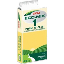 DCM Eco-Mix 1 Κοκκώδες Λίπασμα Βραδείας Αποδέσμευσης 9-3-3 25kg