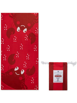 Swim Essentials Crabby Παιδική Πετσέτα Θαλάσσης Microfiber Κόκκινη 65x135cm