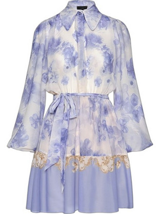 Lynne Mini Φόρεμα για Γάμο / Βάπτιση Floral Λιλά 155-511032-603