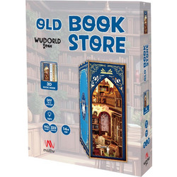 Mathv Old Book Store 3D Book Nook DIY 223 Κομμάτια 23cm WWN-002