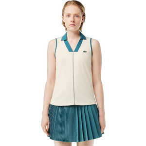 Lacoste Γυναικεία Μπλούζα Polo Αμάνικη Μπεζ 3PF7437-IV9 Lacoste Γυναικεία Μπλούζα Polo Αμάνικη Μπεζ 3PF7437-IV9