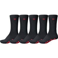 Globe Ανδρικές Κάλτσες Ψηλές με Σχέδια Μαύρες 5Pack GB72439012BLK
