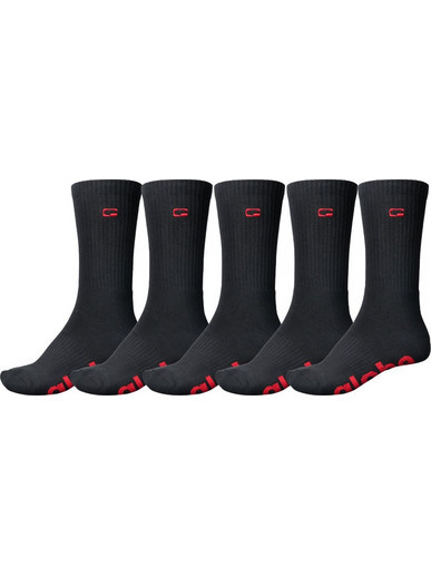 Globe Ανδρικές Κάλτσες Ψηλές με Σχέδια Μαύρες 5Pack GB72439012BLK