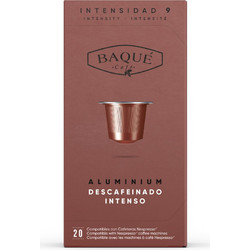 Caf?s Baqu? Κάψουλες Espresso Decaf Intenso Συμβατές με Μηχανή Nespresso 20τμχ