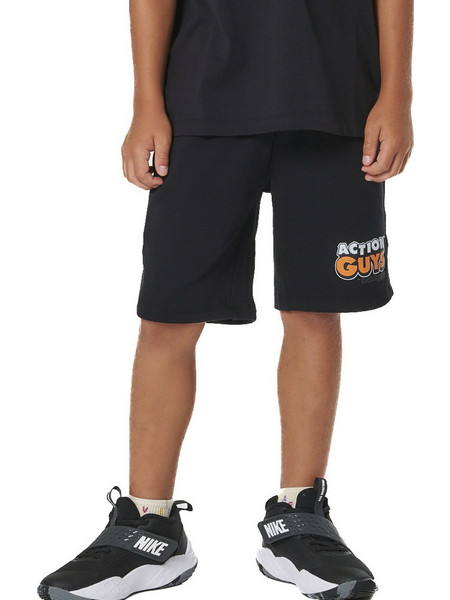 Body Action Αθλητική Παιδική Βερμούδα Μαύρη 034603-01