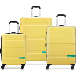 Delsey x United Colors of Benetton Σετ Βαλίτσες 3τμχ Κίτρινες